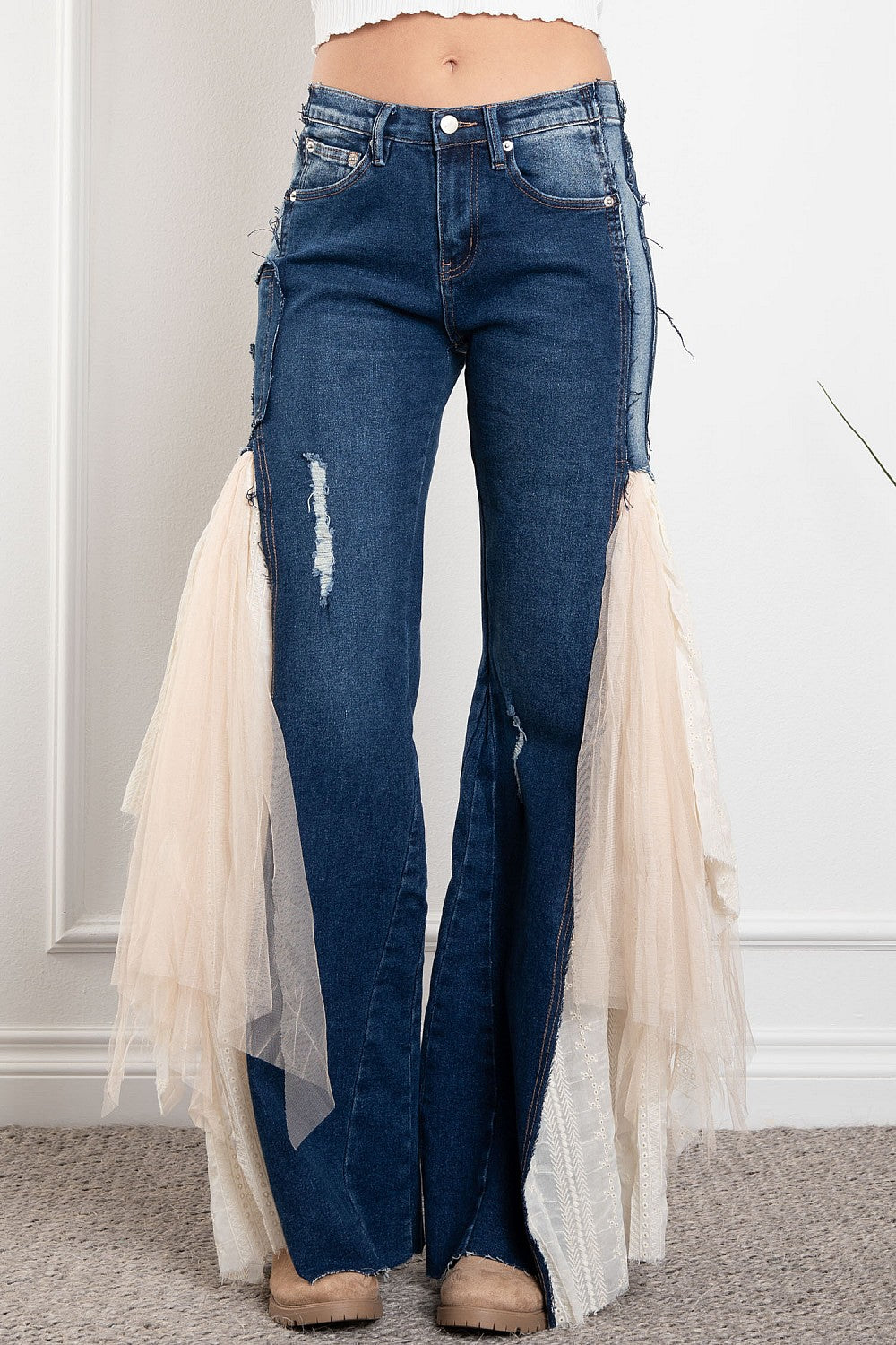 She's Got Rock & Roll Side Lace Insert Boheme Flares