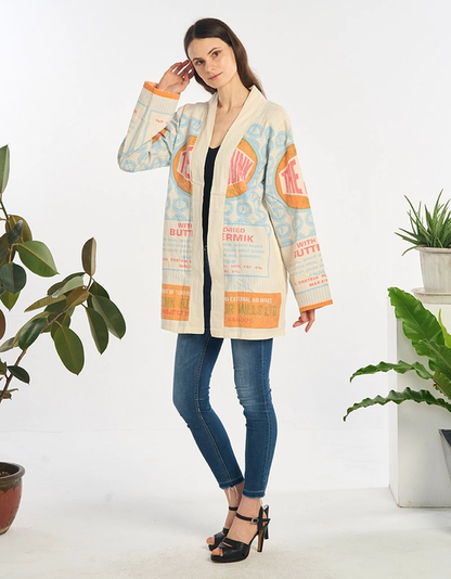 The Junk Printed Easy Breezy Cotton Cardigan