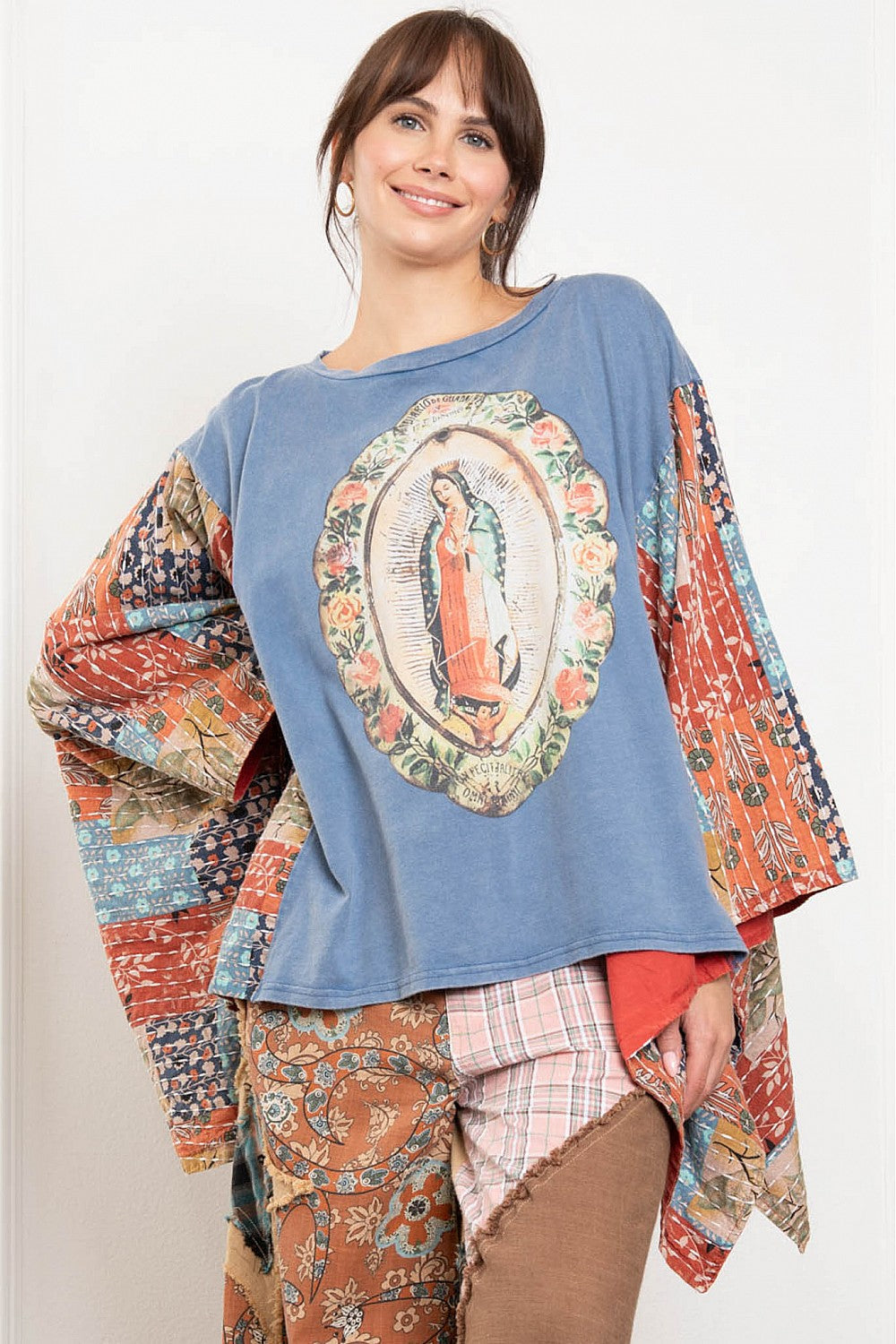 Lady Guadalupe Poncho Top