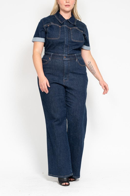 Judy Blue - The Jackson Jumpsuit Straight Leg w/ Tummy Control Small thru 3XL