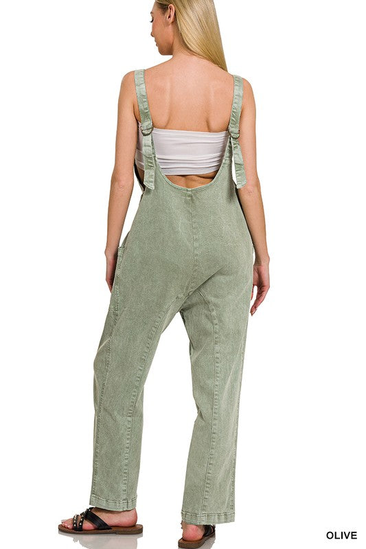 Sale Vikki Deep V Baggy Adjustable Overall