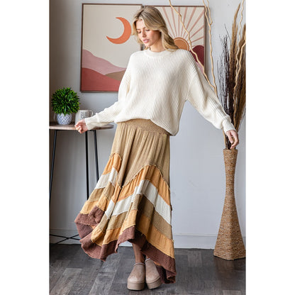 Wanderlust Boheme Layered Maxi Skirt