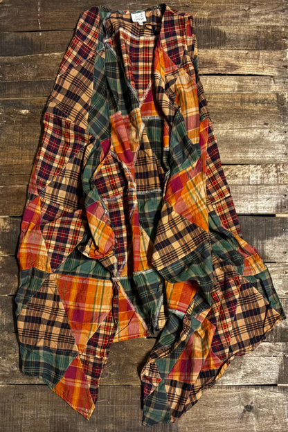 Last One Left Sale - Look of Love Plaid Vest Cardigan