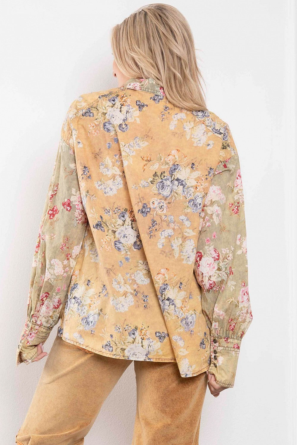 Everafter Floral Meadows Button Down Top