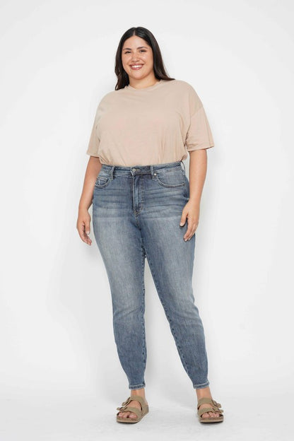 Sale - Judy Blue - The Haley Classic MW High Waist Skinny Jean w/ Tummy Control