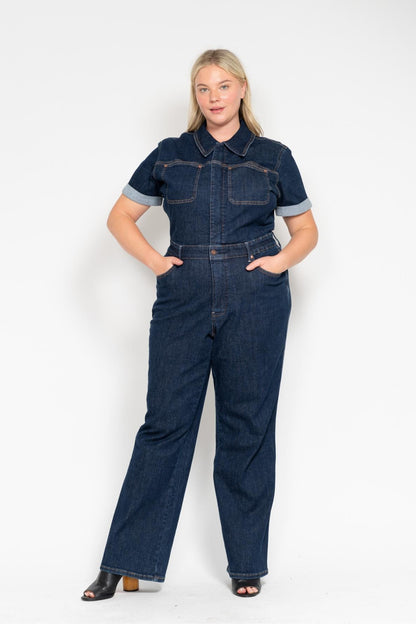 Judy Blue - The Jackson Jumpsuit Straight Leg w/ Tummy Control Small thru 3XL