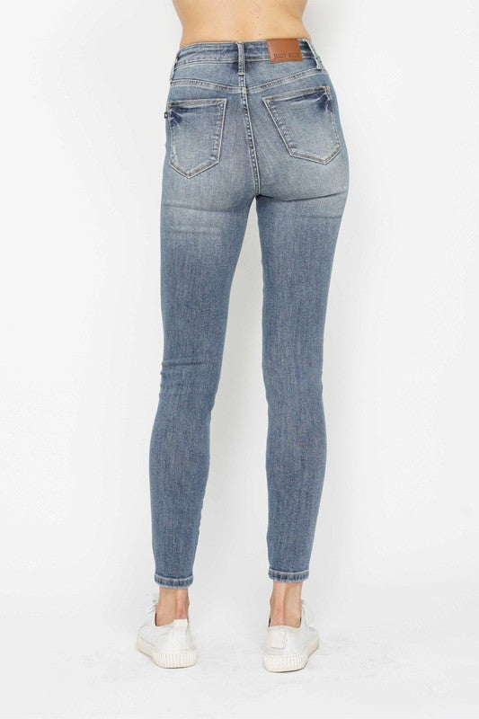 Sale - Judy Blue - The Haley Classic MW High Waist Skinny Jean w/ Tummy Control