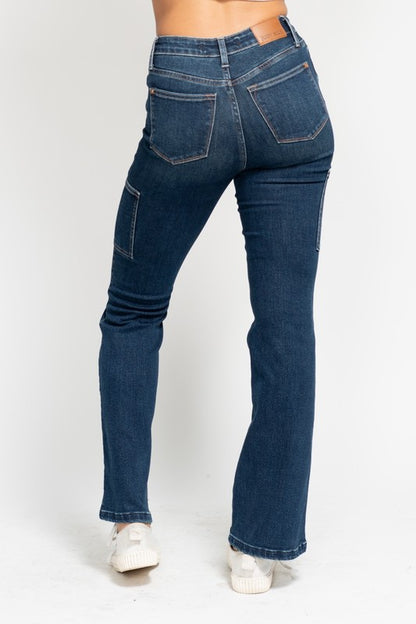 Judy Blue -The Indigo Cargo Bootcut Pant