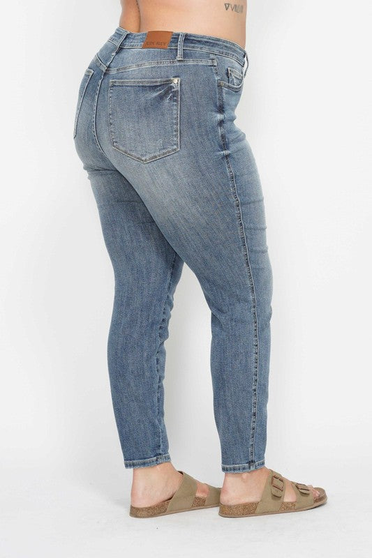 Sale - Judy Blue - The Haley Classic MW High Waist Skinny Jean w/ Tummy Control