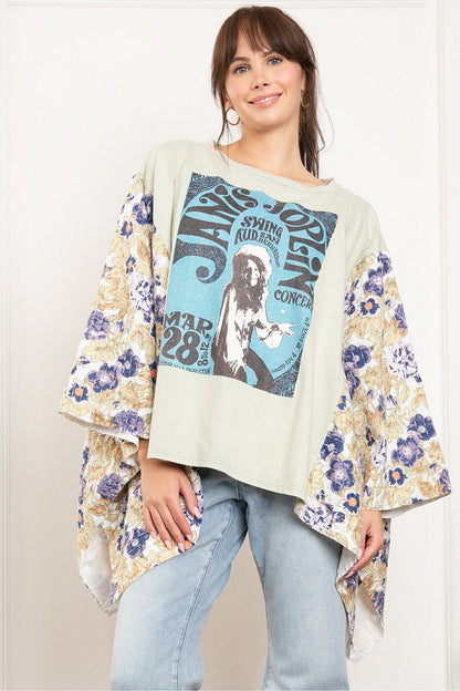 Take Another Little Piece of My Heart ~ Janis Joplin Poncho Top