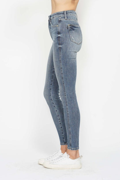 Sale - Judy Blue - The Haley Classic MW High Waist Skinny Jean w/ Tummy Control