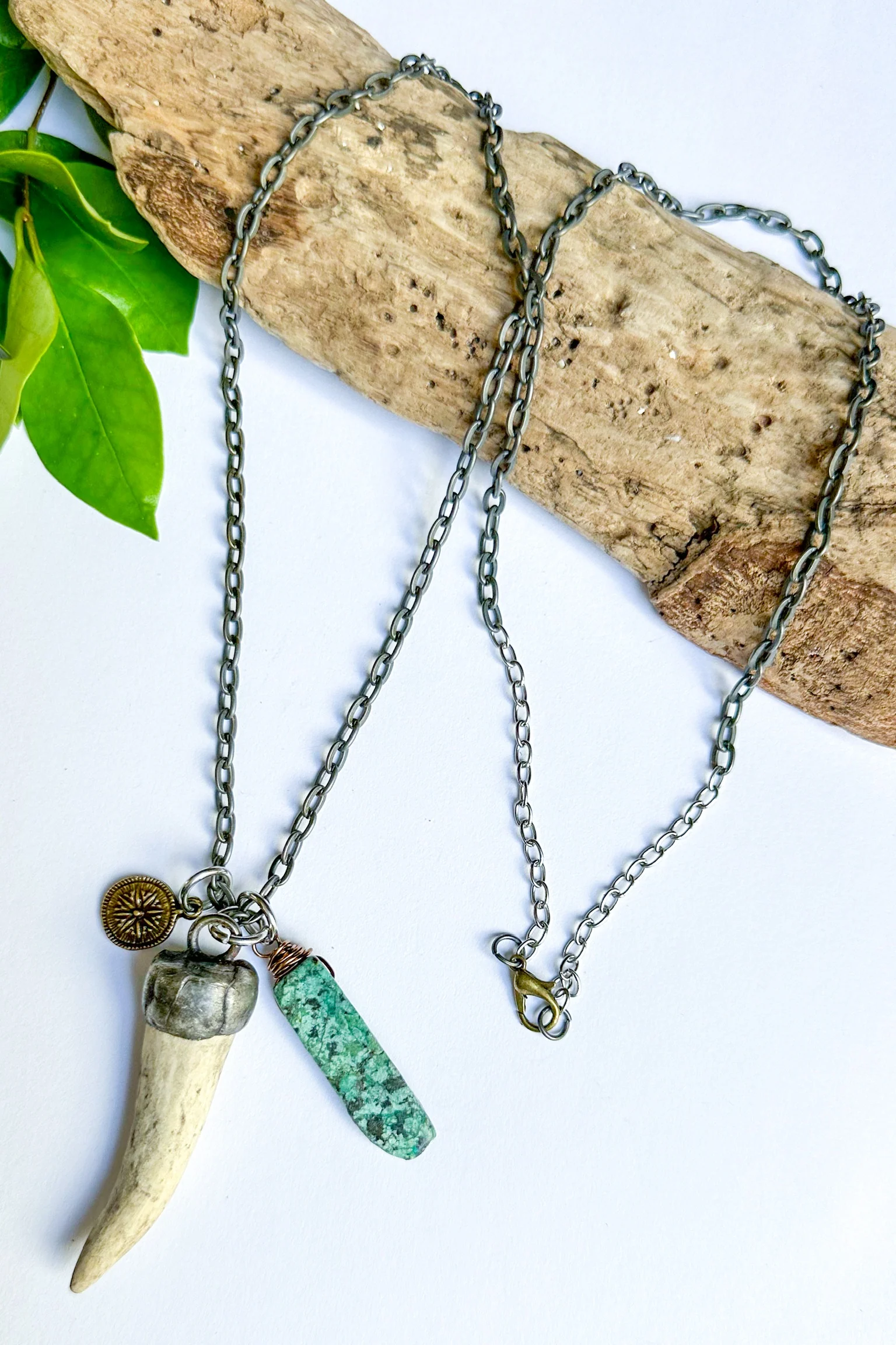 The Journey Turquoise & Bone Necklace