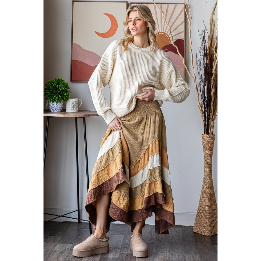 Wanderlust Boheme Layered Maxi Skirt