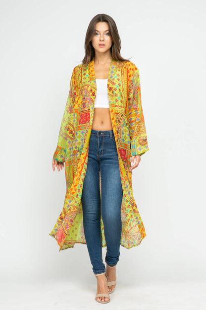 Final Sale - Serena Printed Summer Layering Kimono